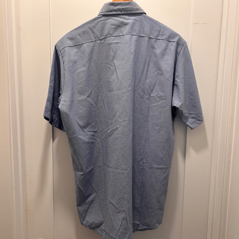 NWT DSCP Quarterdeck Collection Chambray SS Shirt Mens L Blue 8405-01-458-5543 - Picture 14 of 14